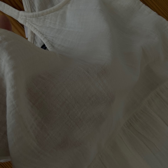 White cotton summer dress, Kiabi French brand, feminine, beach vibes,Santorini✈️ - Picture 9 of 13